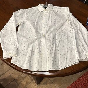 Men's White Patterned Shirt